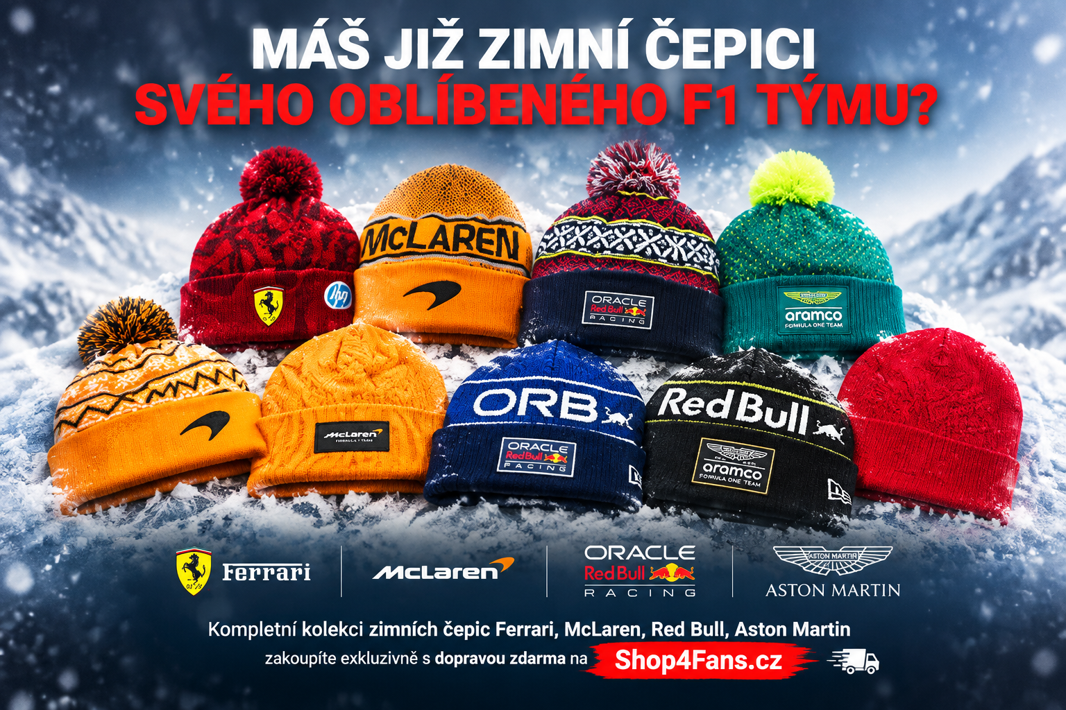 Zimní čepice na Shop4Fans.cz