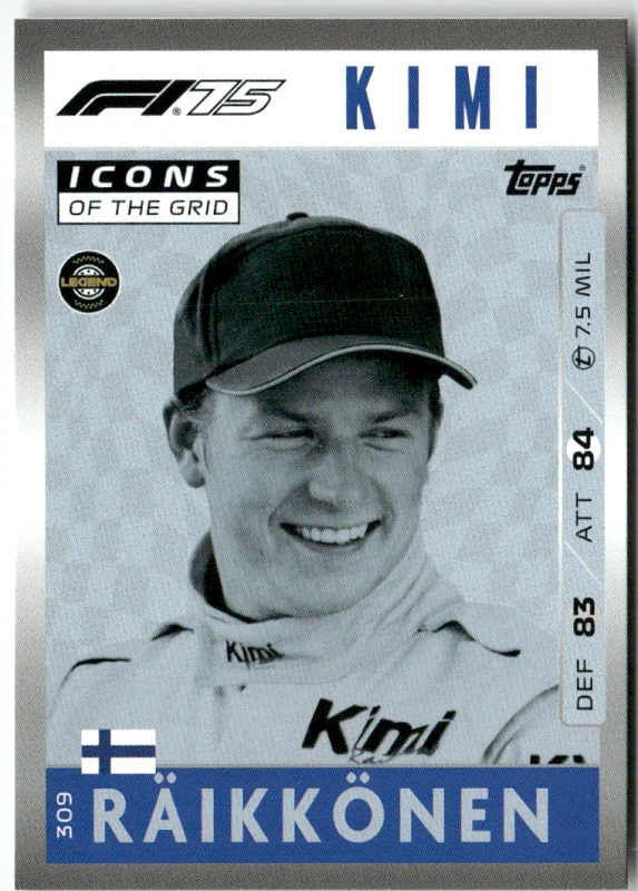 F1 ICONS OF THE GRID Kimi Räikkönen