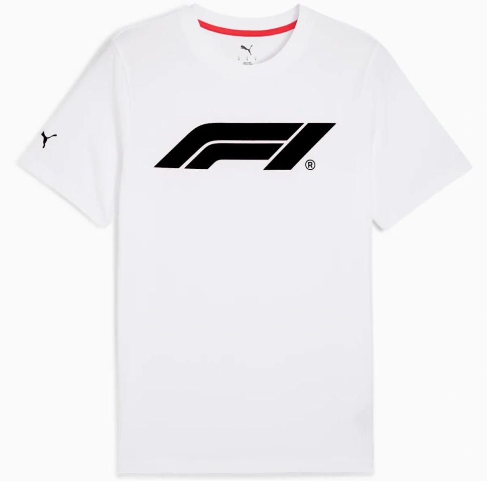 F1 bílé triko