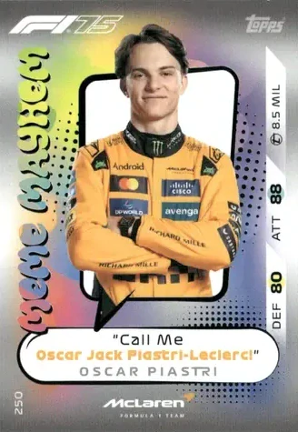 F1 MEME MAYHEM Oscar Piastri