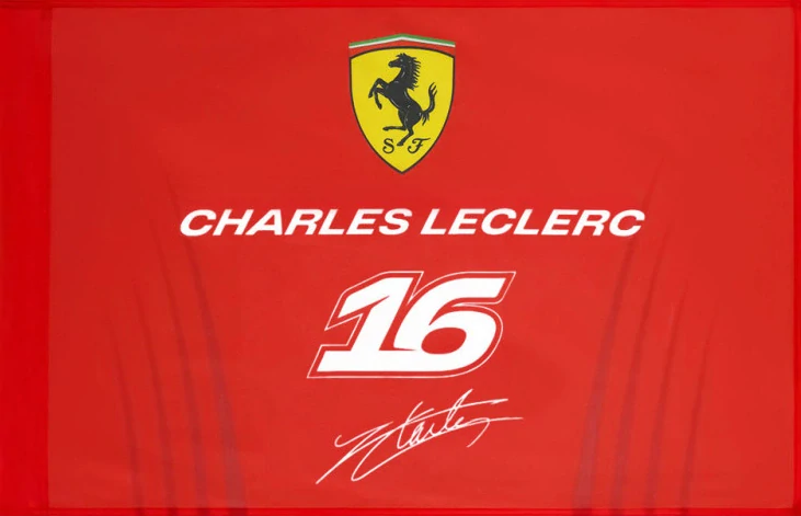 Originální vlajka Ferrari Leclerc