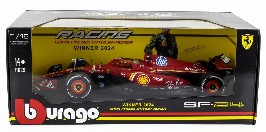 Ferrari Charles Leclerc Monza GP 24" Winner 1/18 Limited
