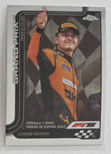 F1 TOPPS CHROME Norris #131