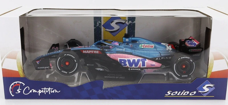 Alpine Fernando Alonso Monaco GP 22" 1/18 Limited