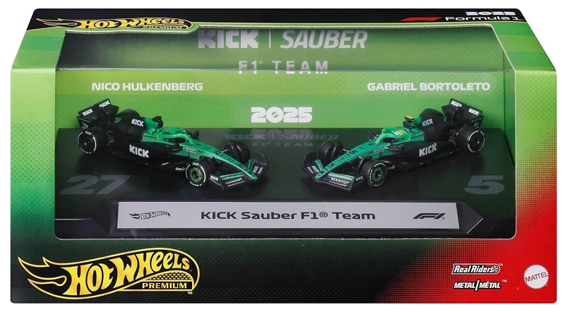 Hot Wheels F1 Kick Sauber Set