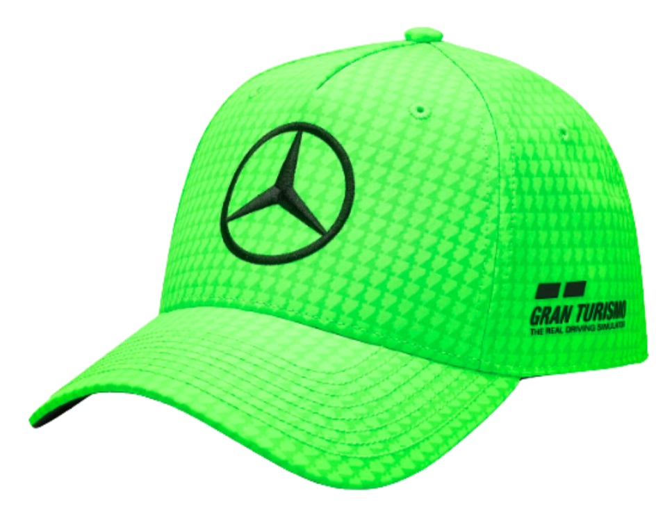 Mercedes čepice neon green limited edition