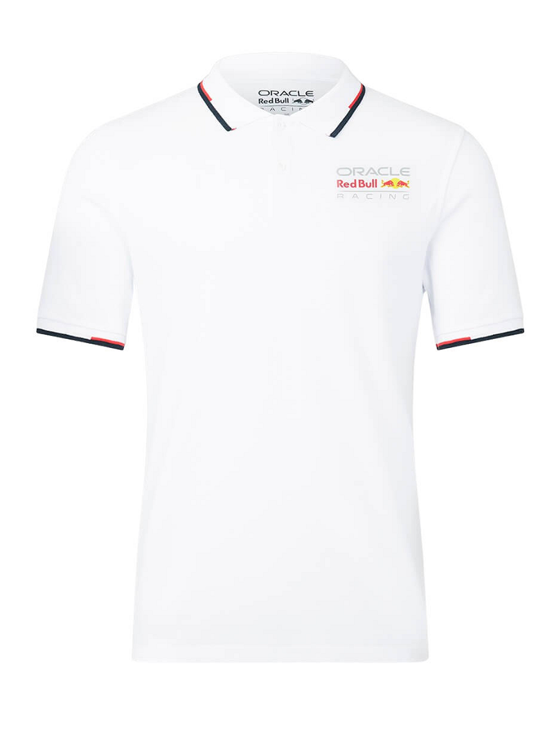 Triko polo RedBull s límečkem bílé