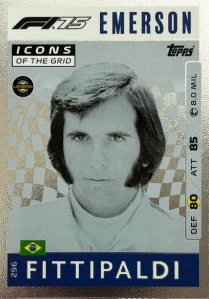 F1 ICONS OF THE GRID Emerson Fittipaldi