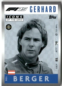 F1 ICONS OF THE GRID Gerhard Berger