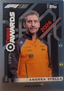 F1 TOPPS AWARDS Andrea Stella
