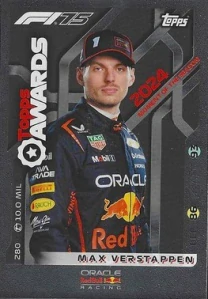 F1 TOPPS AWARDS Verstappen