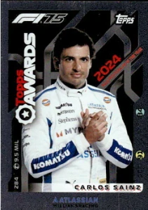 F1 TOPPS AWARDS Carlos Sainz 