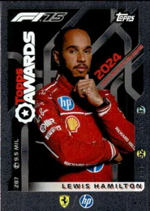 F1 TOPPS AWARDS Lewis Hamilton