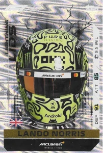 F1 LIGHTNING LIDS Lando Norris