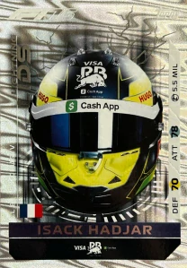 F1 LIGHTNING LIDS Isack Hadjar