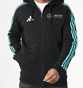 Mercedes mikina na zip s kapucí