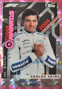 F1 TOPPS AWARDS Carlos Sainz Ltd.