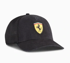 Čepice Ferrari trucker black