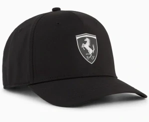 Čepice Ferrari black silver shield