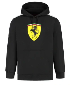 Mikina Ferrari s kapucí černá