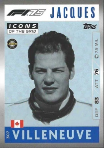 F1 ICONS OF THE GRID Jacques Villeneuve