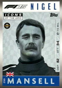 F1 ICONS OF THE GRID Nigel Mansell