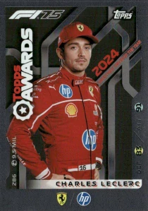 F1 TOPPS AWARDS Leclerc 