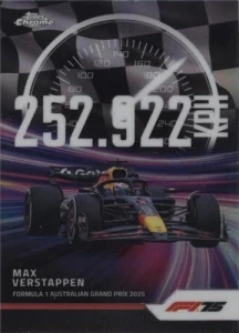 F1 TOPPS CHROME Verstappen TS-1