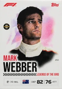 F1 LEGENDS OF THE GRID Mark Webber