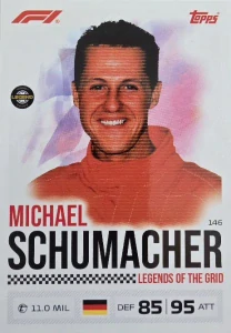 F1 LEGENDS OF THE GRID Michael Schumacher