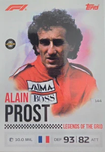 F1 LEGENDS OF THE GRID Alain Prost