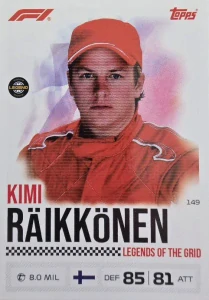 F1 LEGENDS OF THE GRID Kimi Raikkonen
