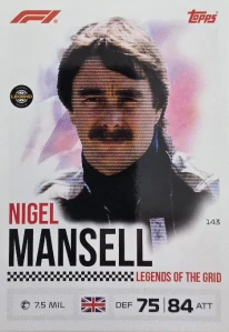 F1 LEGENDS OF THE GRID Nigel Mansell