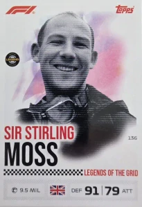 F1 LEGENDS OF THE GRID Sir Stirling Moss