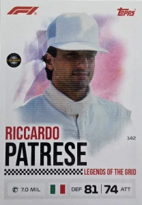 F1 LEGENDS OF THE GRID Riccardo Patrese