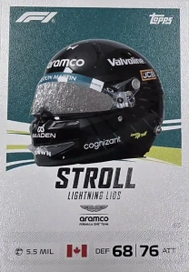 F1 LIGHTNING LIDS Lance Stroll