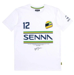 Ayrton Senna bílé triko