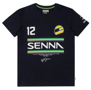 Ayrton Senna modré triko
