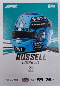F1 LIGHTNING LIDS George Russell