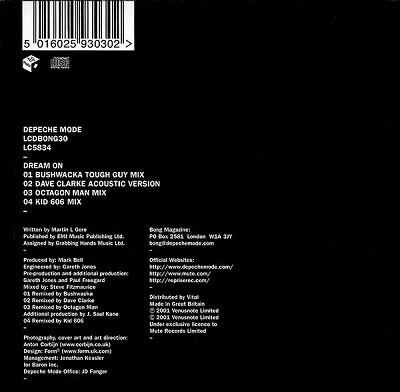 Depeche Mode: Dream On Limited