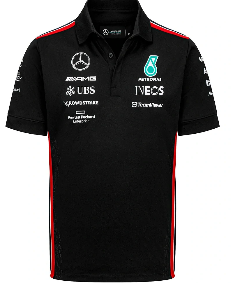Tričko s límečkem Mercedes team