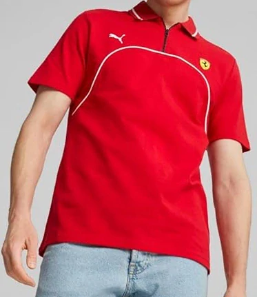 Triko s límečkem Ferrari red