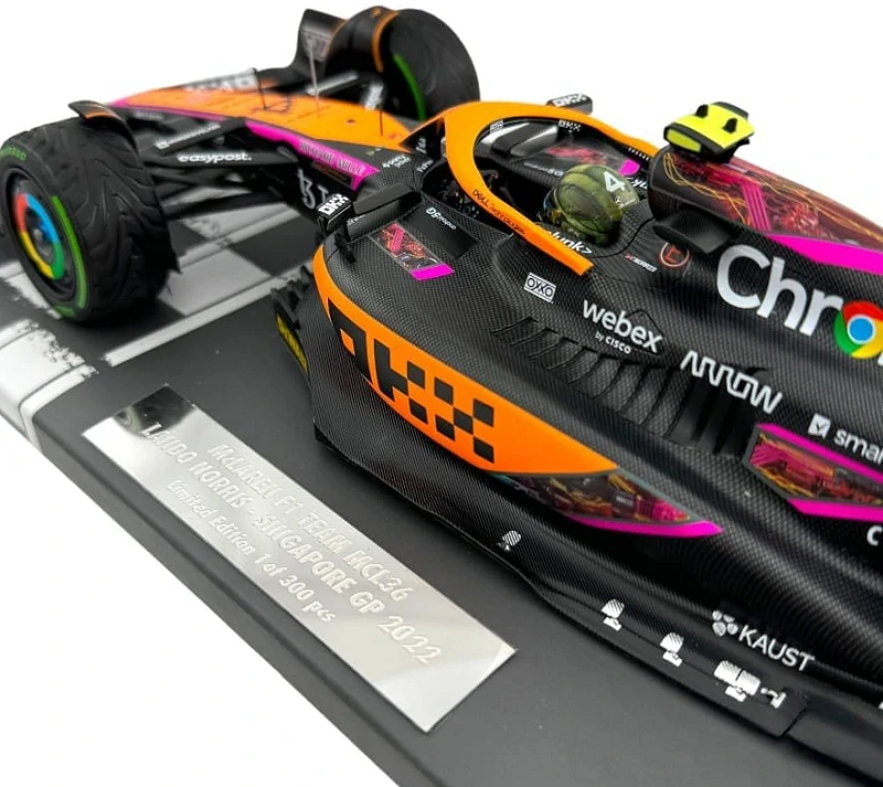 McLaren Lando Norris Singapore GP 2022" 1/18 Limited