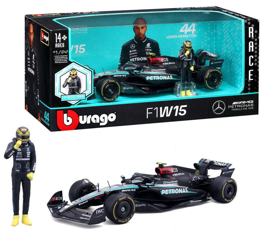 F1 Mercedes model + Hamilton