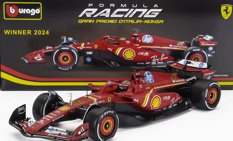 Ferrari Charles Leclerc Monza GP 24" Winner 1/18 Limited