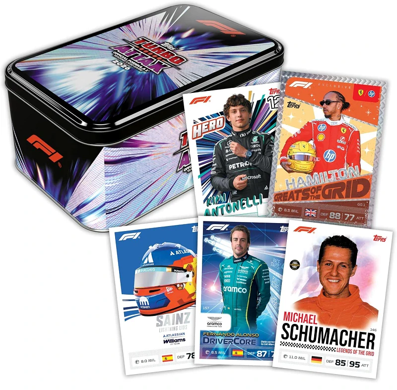 F1 kolekce 2026 Super Tin Greats of the Grid
