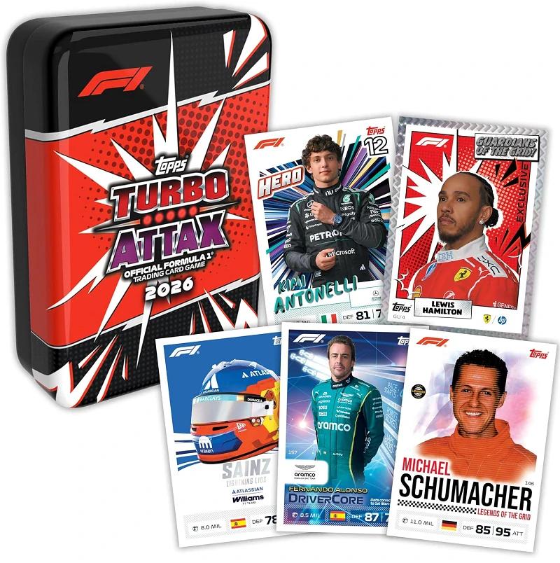 F1 kolekce 2026 Mega Tin Guardians of the Grid