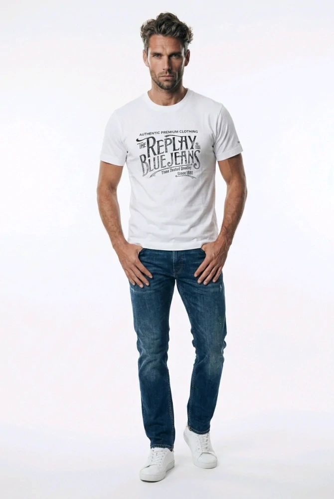 Pánské Replay triko bílé