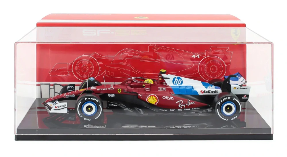 Ferrari Lewis Hamilton Miami GP 25" 1/18 Limited