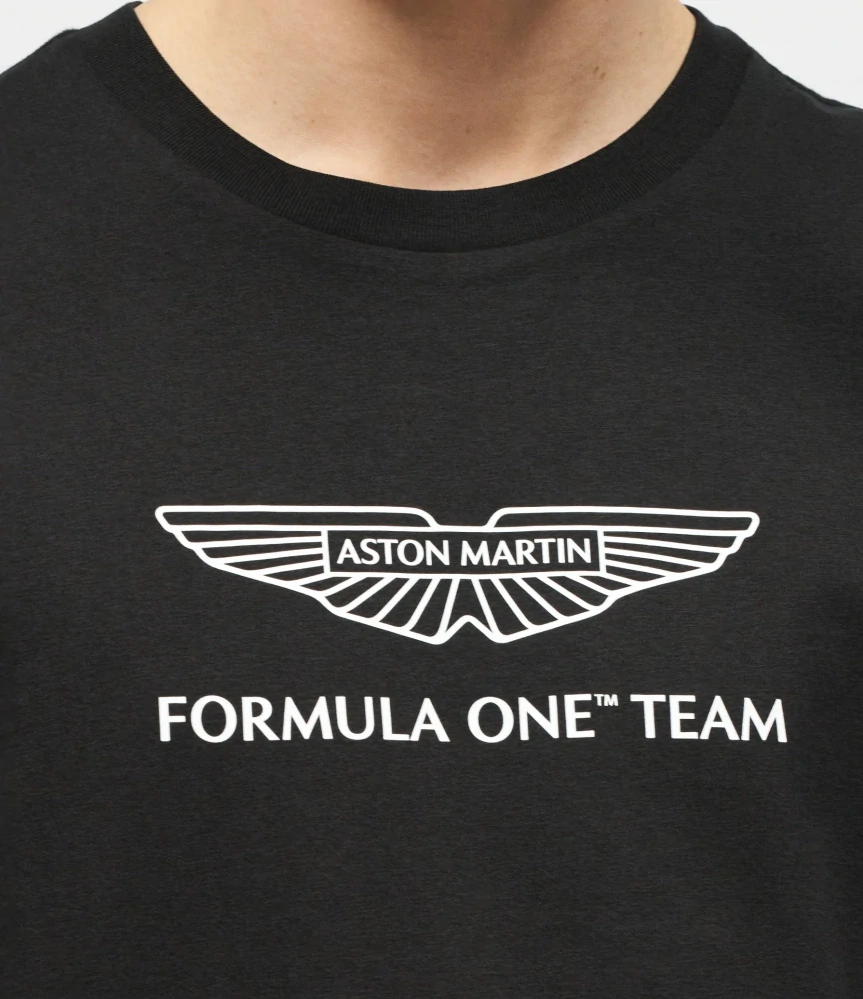 Černé tričko Aston Martin 